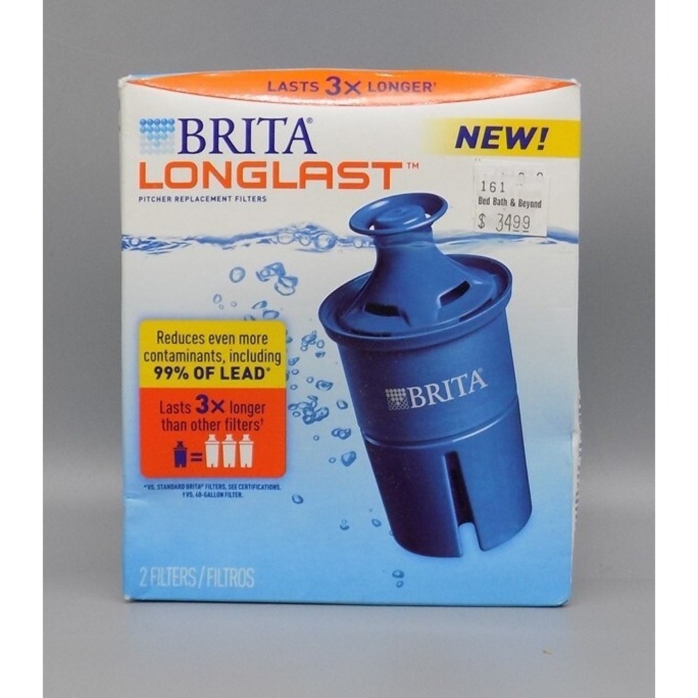 2 New Brita Longlast Pitcher Replacement Filter Pack Sealed Lasts 3x Longer